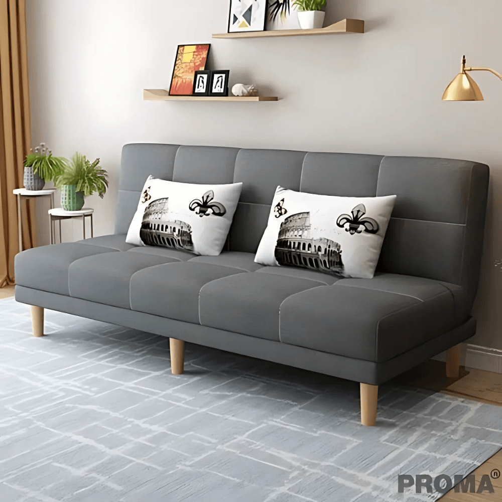 [Pre-order] โซฟาเบด PROMA-SF59-02 150 ซม. สีเทาเข้ม
